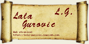 Lala Gurović vizit kartica